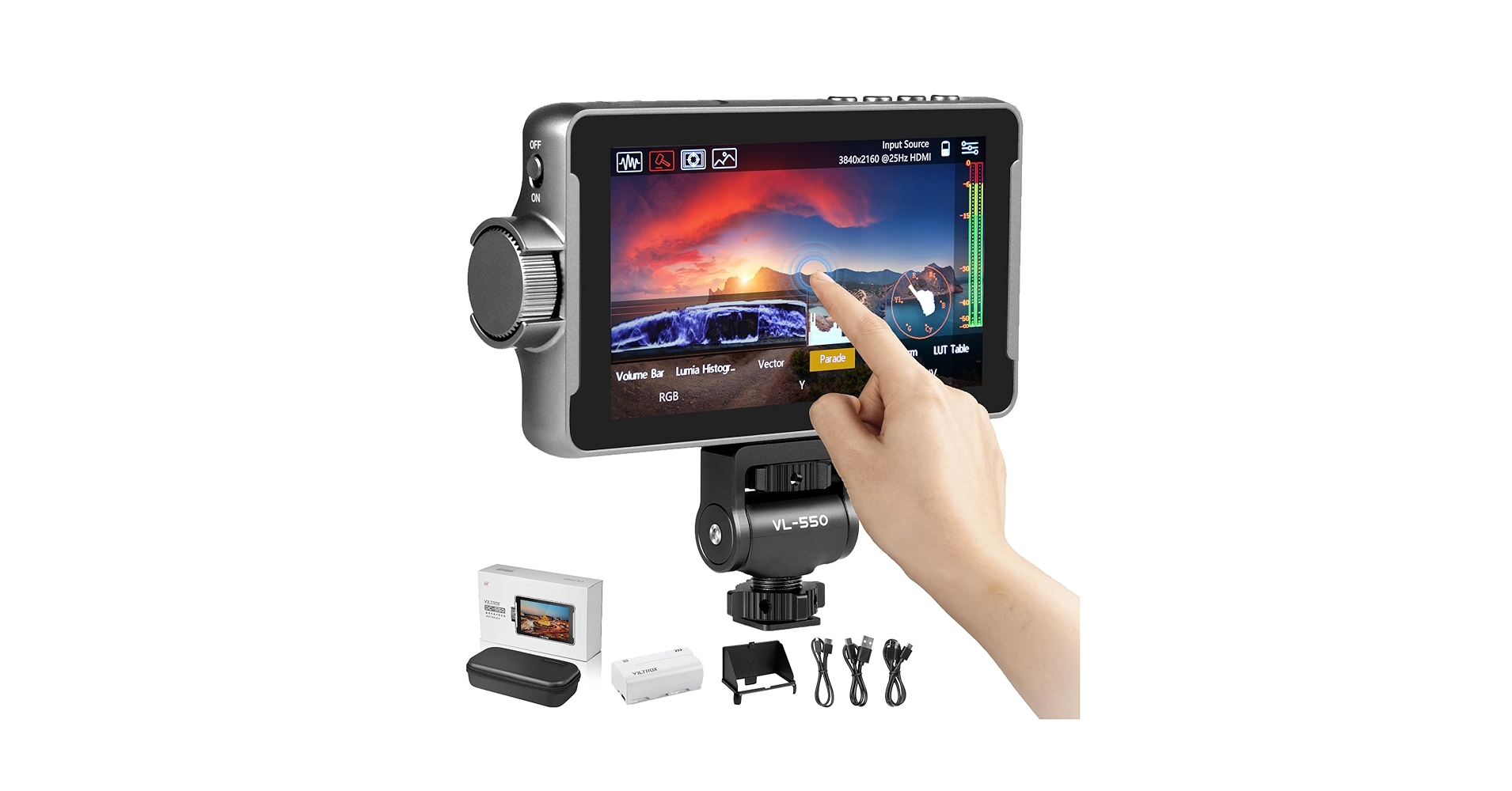 VILTROX DC-550 モニター 美品 使用2回のみ Viltrox DC-550 Portable 5.5 Inch HD Camera Monitor – Viltrox